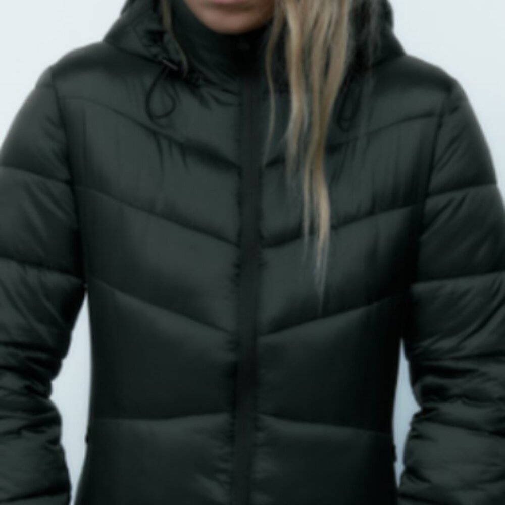 ZARA HOODED QUILTED JACKET - Picture 3 of 9